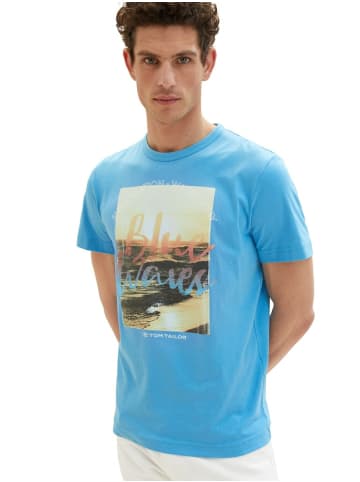 Tom Tailor Rundhals T-Shirt für Herren in blau