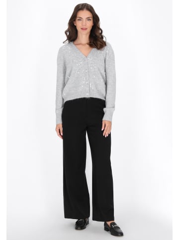 Usha Women Cardigan in light grey melange