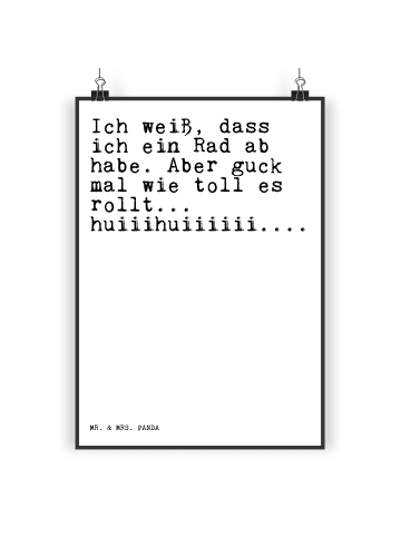 Mr. & Mrs. Panda Bild Ich weiß, dass ich... mit Spruch in Weiß