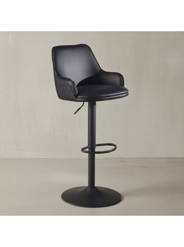 KADIMA DESIGN Barhocker Kunstleder Hocker mit Lehne 86 - 106 cm,