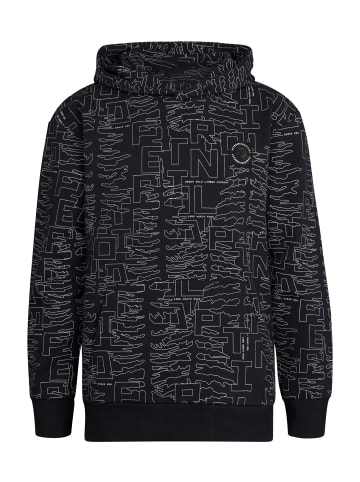 Petrol Industries All-over Print Hoodie Blue Ridge in Schwarz