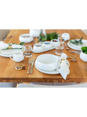 Mäser Kaffeetassen Set, Porzellan Taya in Weiß