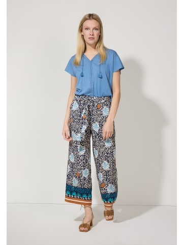 More & More Kurzarmshirt in jeans blue