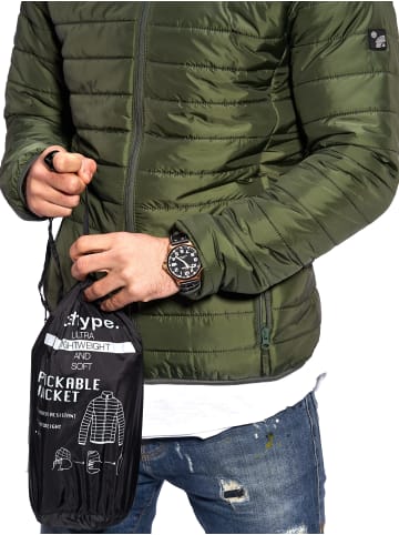 behype Steppjacke QUENTIN in khaki