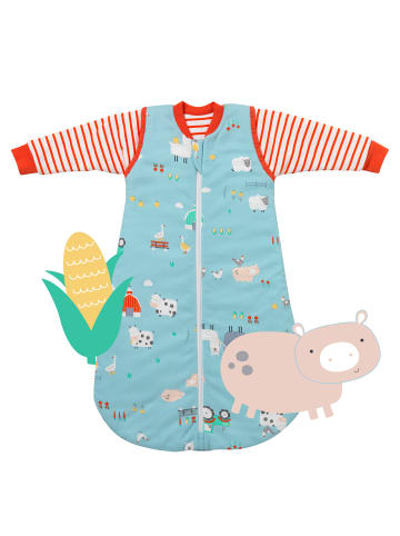 Schlummersack Bio Babyschlafsack, 2.5 TOG in Blau