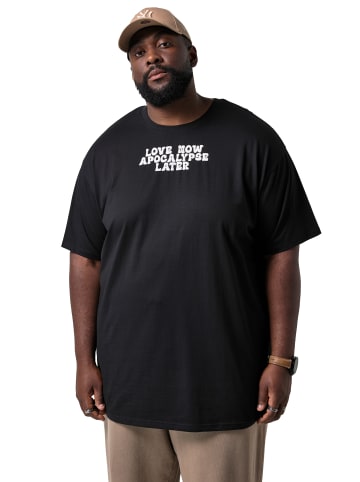 STHUGE Kurzarm T-Shirt in schwarz