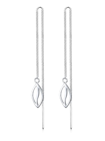 Elli Ohrringe 925 Sterling Silber Blatt in Silber