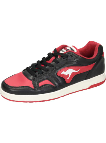 Kangaroos Sneakers Low in jet black/rouge