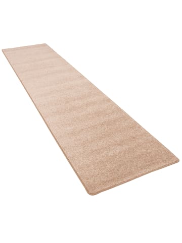 Snapstyle Hochflor Velours Läufer Teppich Luna in Beige