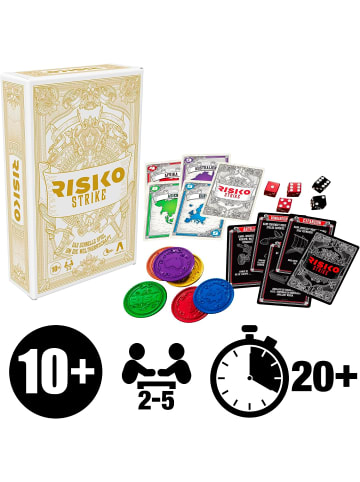 Hasbro Risiko Strike Kartenspiel Würfelspiel Strategiespiel in weiß