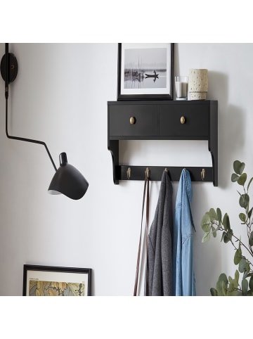 SoBuy Wandgarderobe in Anthrazit - (W) 15 x (H) 27 x (L) 60 cm