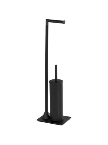 Wenko Freistehende WC-Bürste Hella in Schwarz, (B) 20 x (H) 69 x (L) 15 cm