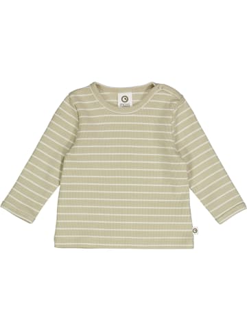 müsli Babylangarmshirt in Desertgreen/cream