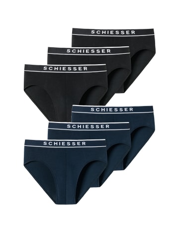 Schiesser Rioslip 95/5 Organic Cotton in schwarz-navy