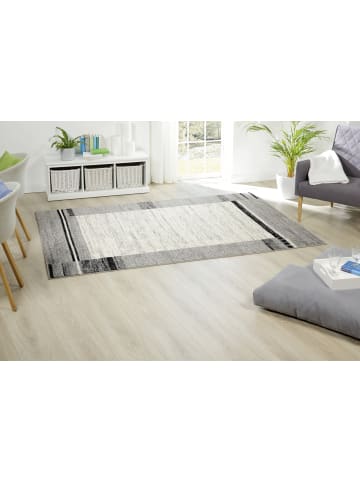 Peyer-Syntex Moderner Teppich 60x110 cm grau gemustert in grau