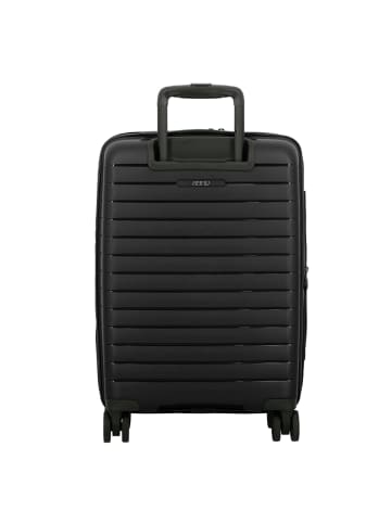 Jump Striper 4 Rollen Kabinentrolley 55 cm mit Dehnfalte in dark grey