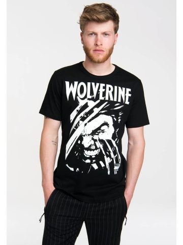 Logoshirt T-Shirt Wolverine in schwarz