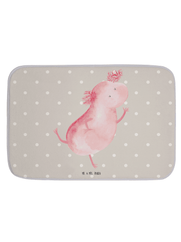 Mr. & Mrs. Panda Badvorleger Axolotl Tanzen ohne Spruch in Grau Pastell