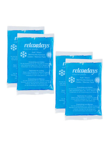 relaxdays 4 x Kühlpad in Blau