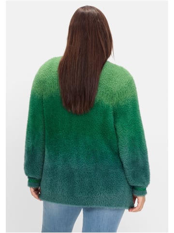 sheego by Joe Browns Strickjacke in grün-blau