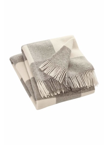 Hessnatur Hessnatur Plaid ANTONIA aus reiner Bio-Lambswool in naturgrau
