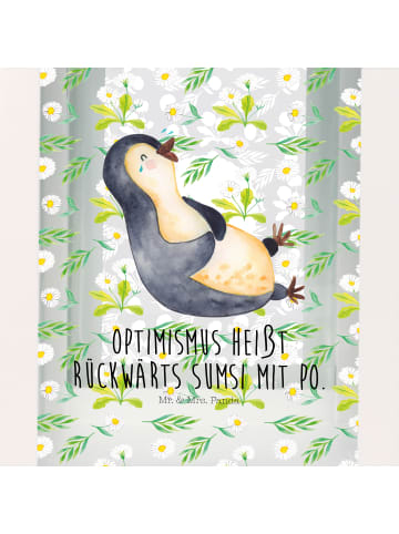 Mr. & Mrs. Panda Laterne Indoor Pinguin Lachen mit Spruch in Transparent