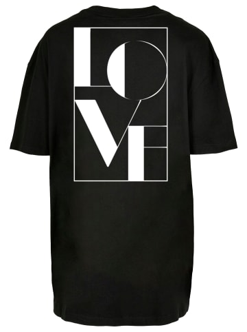 Merchcode Merchcode Damen Ladies Love Oversized Boyfriend Tee in black
