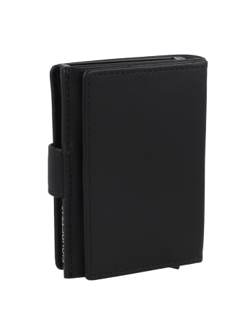 Greenburry Nappa Kreditkartenetui RFID Schutz Leder 8 cm in black