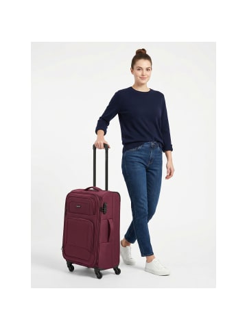 Smartbox Edition 04 4 Rollen Trolley 67 cm mit Dehnfalte burgundy