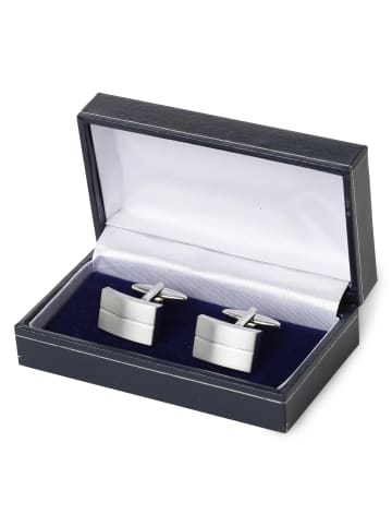Andrew James Manschettenknopf in silber - 0001