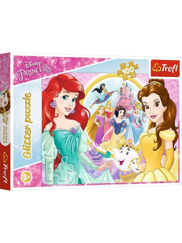 Trefl Disney Arielle die Meerjungfrau Glitterpuzzle, Bella und Arielle (Kinderpuzzle)