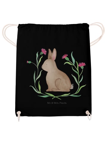 Mr. & Mrs. Panda gymnastiktasche Hase Sitzen ohne Spruch in Schwarz