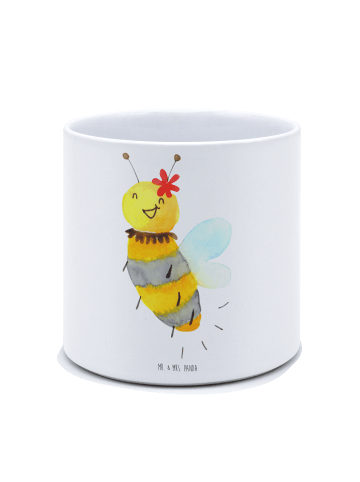 Mr. & Mrs. Panda Pflanzkübel Biene Blume ohne Spruch in Weiß