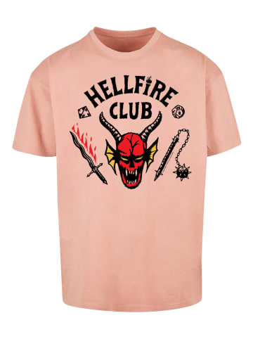 F4NT4STIC Oversize T-Shirt Stranger Things Hellfire Club in amber