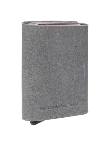 The Chesterfield Brand Paris Kreditkartenetui RFID Schutz Leder 7 cm light grey