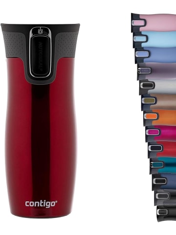 contigo Thermobecher West Loop Autoseal Edelstahl Isolierbecher 470 ml Farbe Red