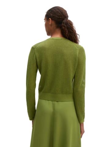 Marc O'Polo Ajour-Cardigan regular in Shaded Fern