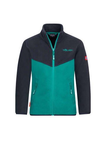 Trollkids 3 in 1 Jacke Bryggen in dark cyan