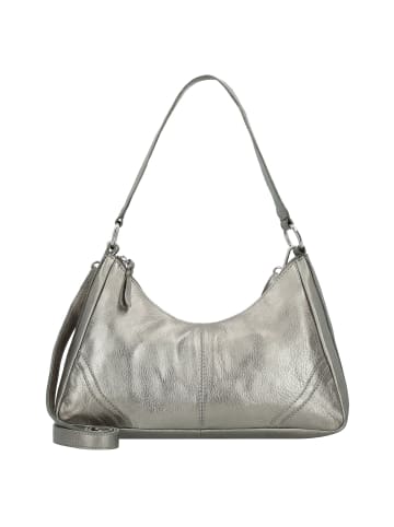 TASCHENDIEB Salvatorgasse Schultertasche Leder 34 cm in silver