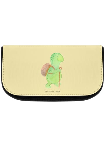 Mr. & Mrs. Panda Kulturbeutel Schildkröte Wanderer ohne Spruch in Gelb Pastell