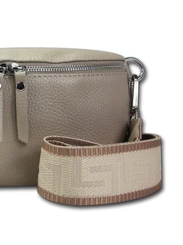Florence Gürteltasche Leder taupe, beige, mehrfarbig ca. 25cm