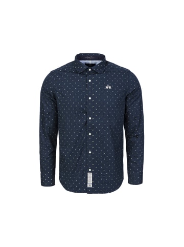 La Martina Langarmhemd MBC016 in dunkelblau