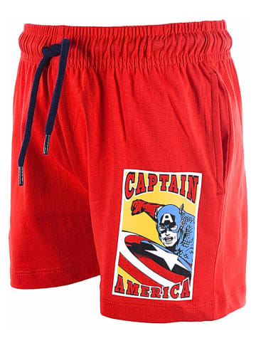 Avengers 2tlg.Outfit T-Shirt & Shorts Captain America in Weiß