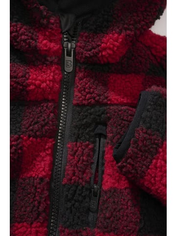 Brandit Kinder Fleecejacke/Fleecepullover "Kids Teddyfleece Jacket Hooded" in Rot
