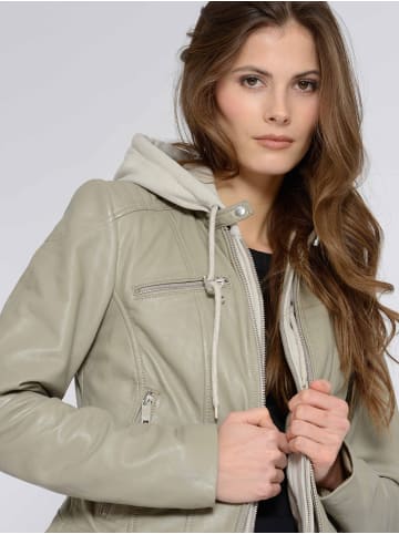 Maze Lederjacke Mico in dark cloud