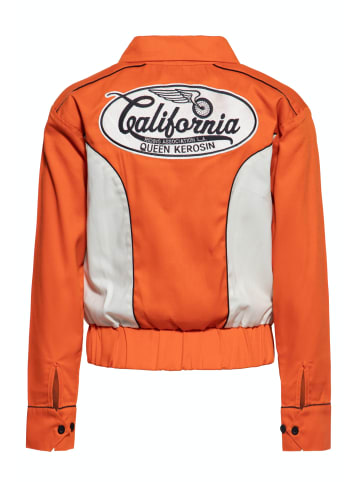 Queen Kerosin Queen Kerosin Gabadine Jacke California in orange