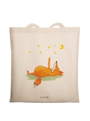Mr. & Mrs. Panda tote bag Fuchs Sterne ohne Spruch in Weiß