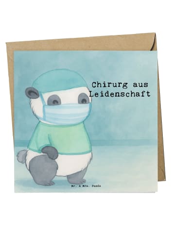 Mr. & Mrs. Panda Einladungskarte Chirurg Leidenschaft Design mit... in Weiß