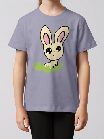 wat? Apparel T-Shirt Osterhase im Gras in Lavender