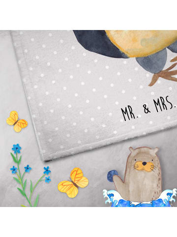 Mr. & Mrs. Panda Kinderhandtuch Wenn Papa es nicht reparieren ka... in Grau Pastell